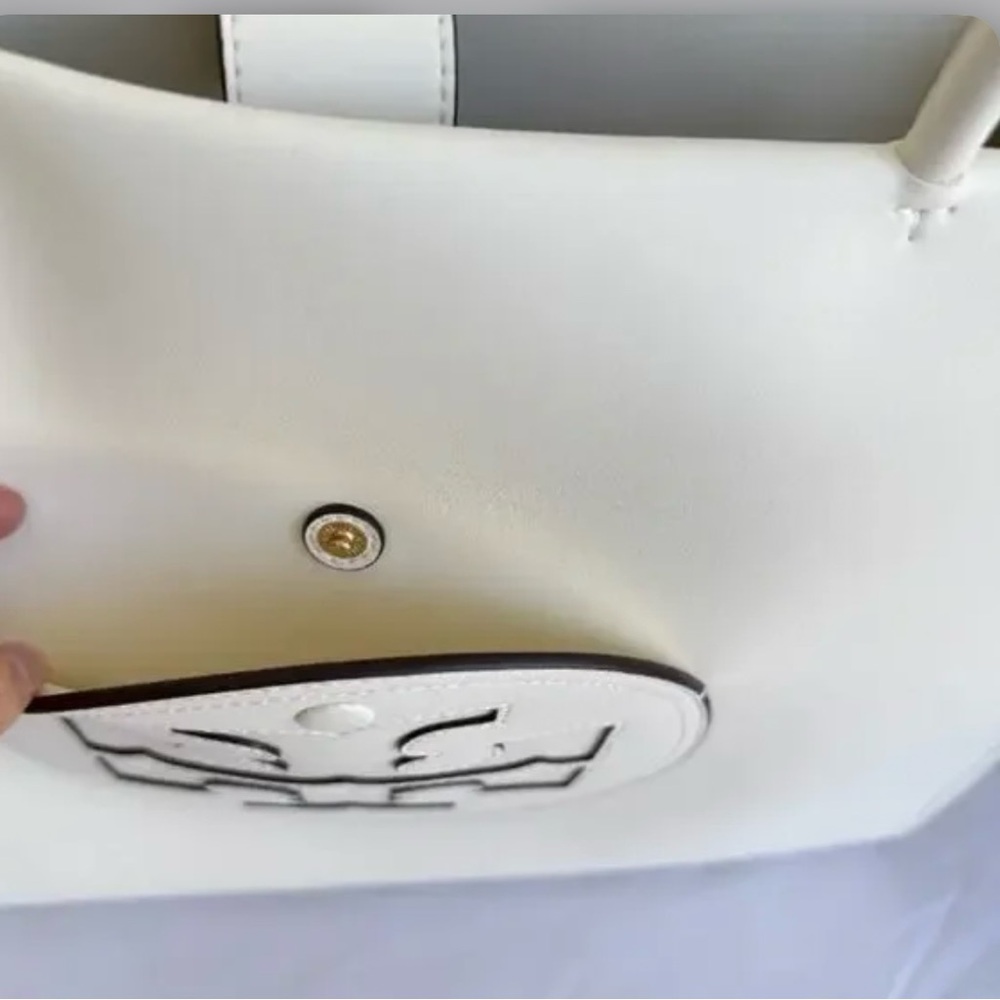 🆕- Tory Burch Ella Large Totebag Warm White. Gorgeous - Picture 8 of 15